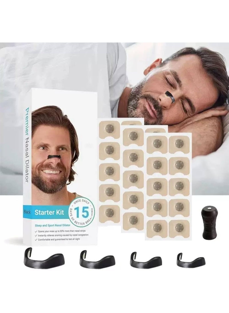 Nose Nasal Expander (15Pieces) – Medical-Grade Silicone Nasal Dilators for Kids & Adults – Enhance Breathing, Reduce Snoring, and Boost Performance - Image 1